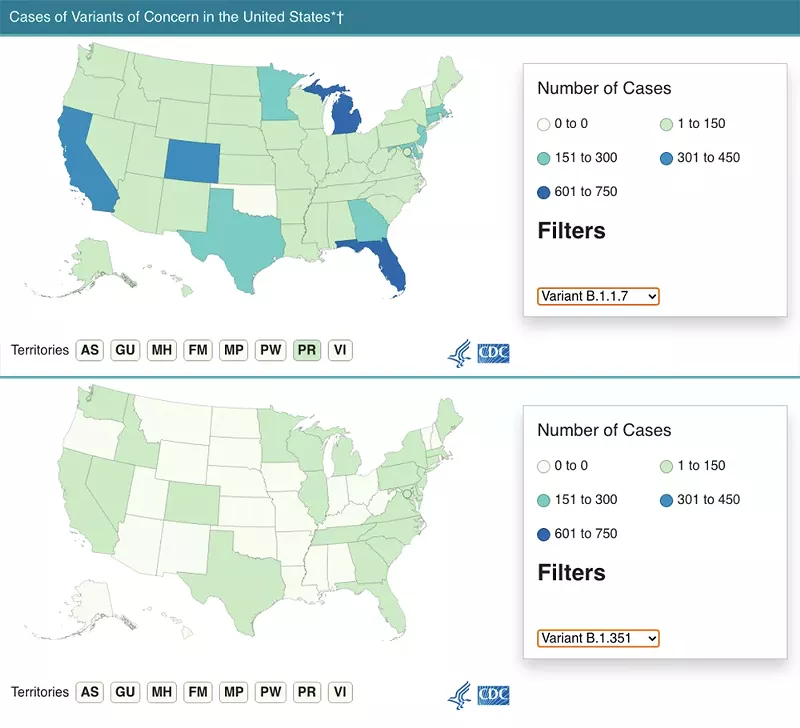 Michigan is a hotspot for two of the highly contagious variants of the virus that causes COVID-19. - Centers for Disease Control and Prevention