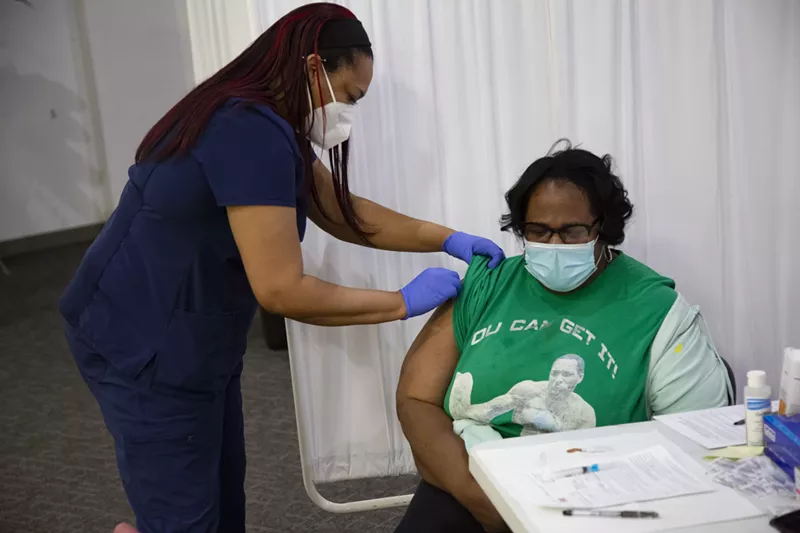The Impact Network partnered with the city of Detroit, the Detroit Health Department, and Great Faith Ministries International to host a community COVID-19 vaccination drive. - Tiffany Carr