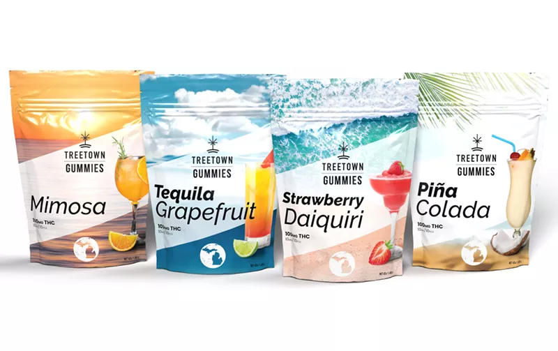 TreeTown's line of cannabis-infused, cocktail-flavored gummies. - Courtesy of TreeTown