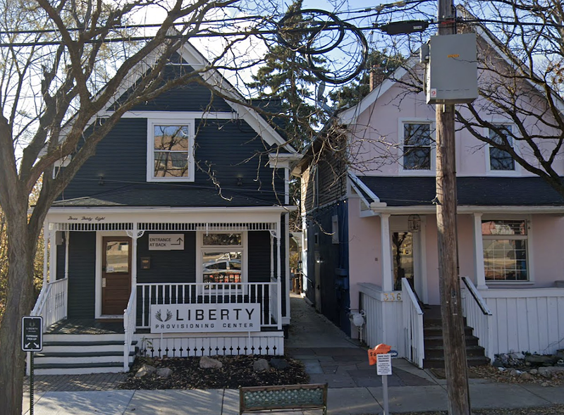 Owners of Liberty Provisioning Center in Ann Arbor to open first cannabis consumption lounge in the state. - Google Maps/Street View