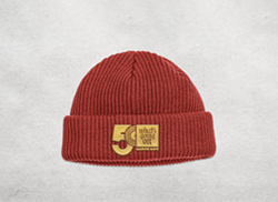 A 50th-anniversary beanie as part of Motown Museum's Marvin Gaye collection, released Friday. - Courtesy of the Motown Museum