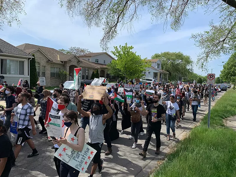 Thousands marched in Dearborn earlier this week in support of Palestine. - Sean Taormina