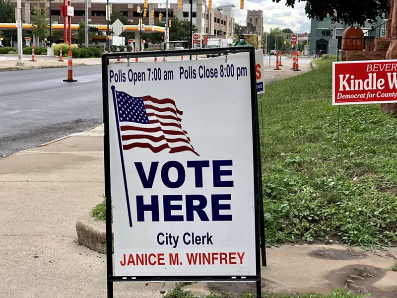 Election sign in Detroit. - Steve Neavling