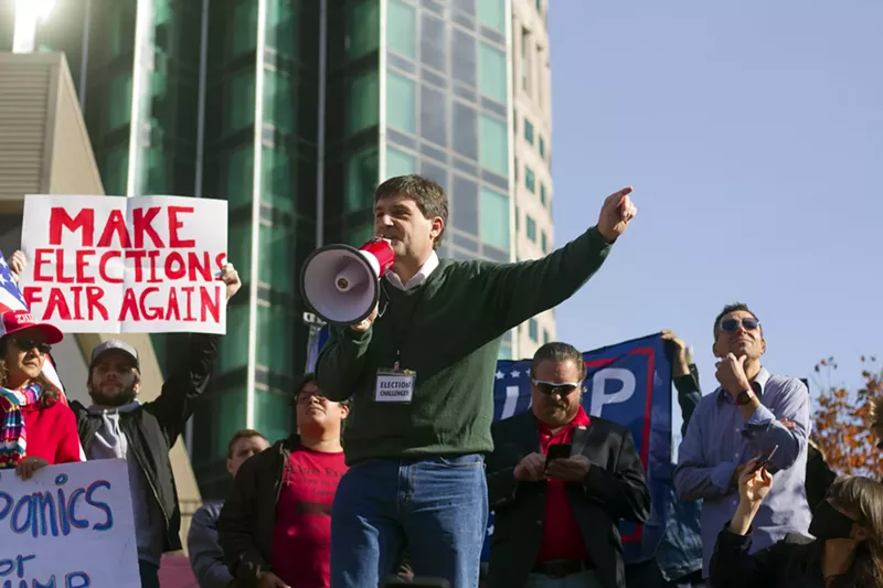 Former state Sen. Patrick Colbeck, a prominent conspiracy theorist, often speaks at local GOP events. - STEVE NEAVLING