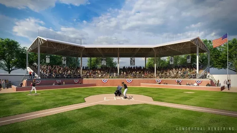 Rendering of a renovated Hamtramck Stadium. - Kresge Foundation