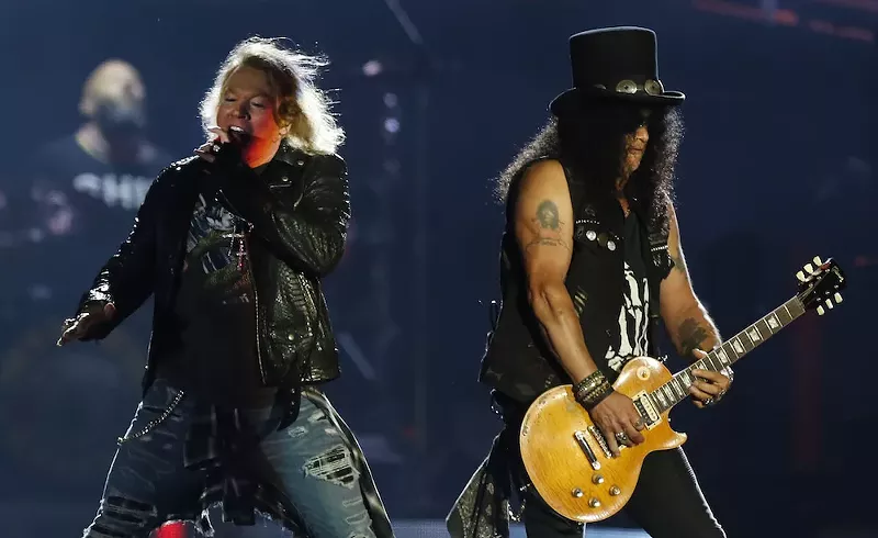 GNR returns to transform  Detroit Rock City into Paradise City. - Antonio Scorza / Shutterstock.com