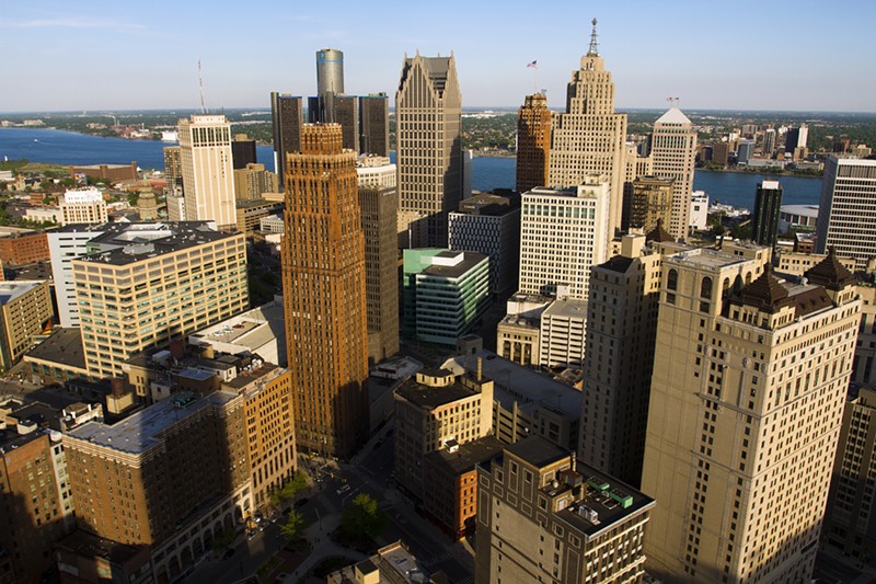Downtown Detroit from the top of Book Tower. - Steve Neavling
