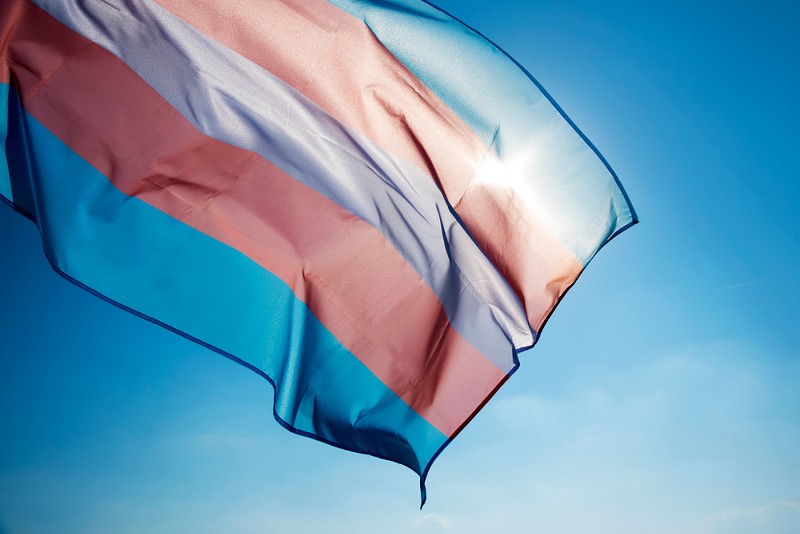 The transgender pride flag. - Shutterstock