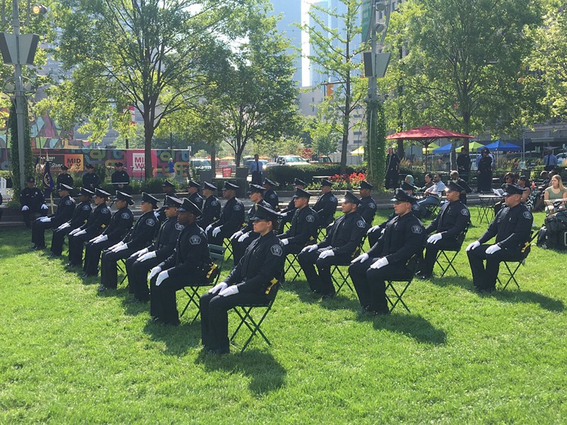 Ceremony for graduating Class 2021-H in Detroit. - DETROIT POLICE DEPARTMENT