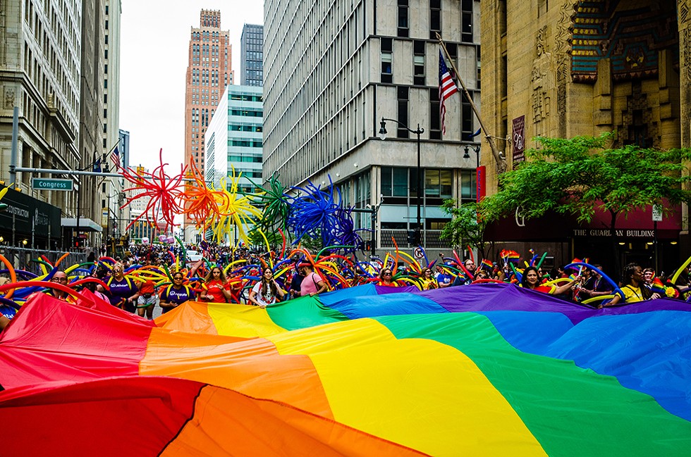Though June is traditionally Pride Month, Motor City Pride sashayed its rainbow-powered Hart Plaza-centered festivities to September. - COURTESY PHOTO