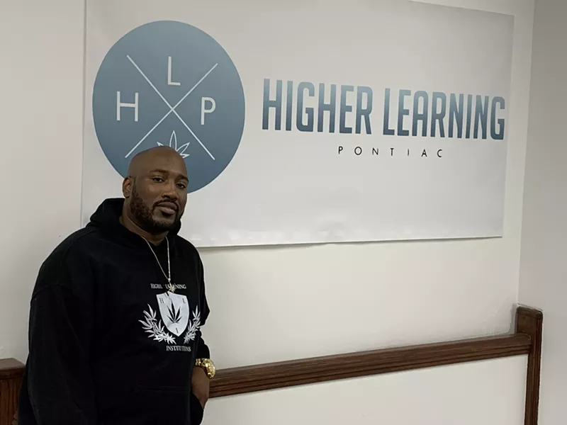 Sammy Rogers is the founder of Higher Learning Institutions, Michigan's first brick-and-mortar cannabis school. - Larry Gabriel