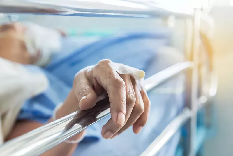 A hospital patient. - Shutterstock.com