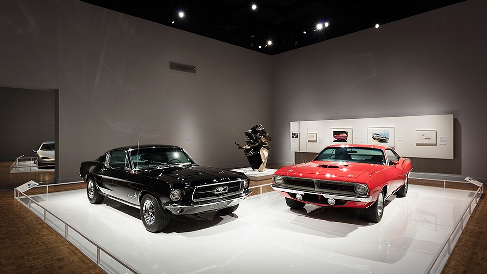 Autos and auto-related art on view at the DIA. - Courtesy of the DIA