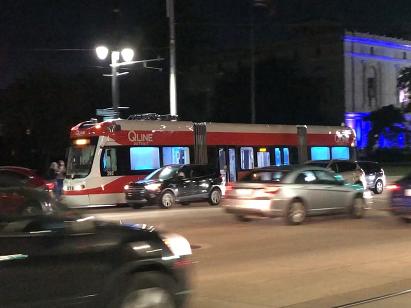 The QLine returned early for Detroit's Dlectricity festival over the weekend. - Lee DeVito
