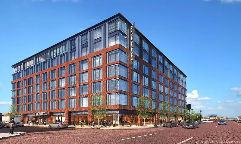 Groundbreaking is scheduled to begin this week on The Godfrey Hotel Detroit at 1401 Michigan Ave. in Corktown. - Oxford Capital Group and Hunter Pasteur