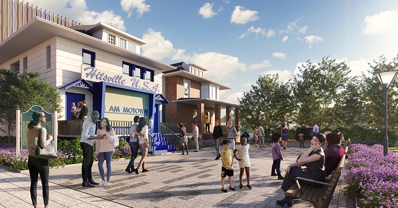 Detroit's Motown Museum unveiled renderings for its new plaza. - MOTOWN MUSEUM