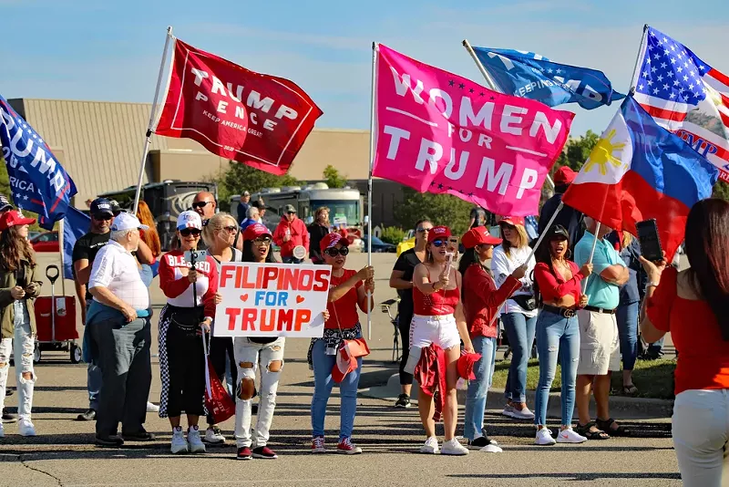 Trump rally in Macomb County on Sept. 11, 2020. - Shutterstock