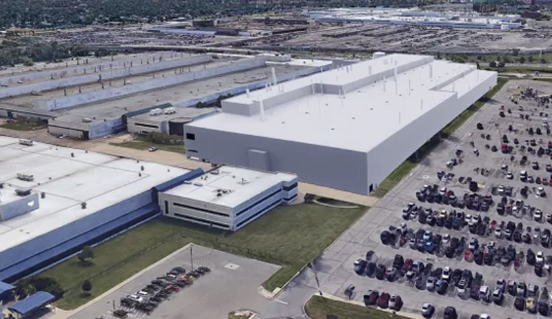 A rendering of the Jeep Grand Cherokee assembly plant on St. Jean in Detroit. - CITY OF DETROIT