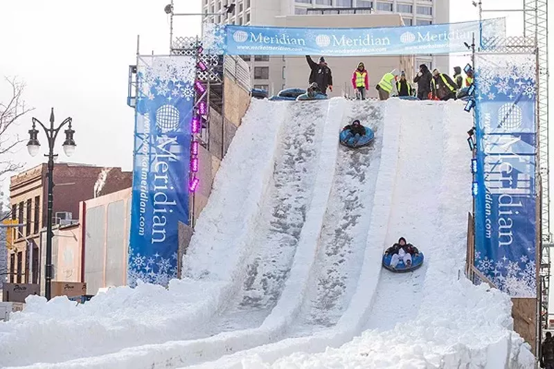 The slide at Detroit's Winter Blast. - Courtesy of Winter Blast