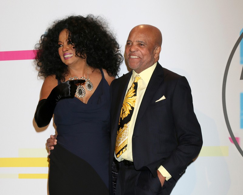 Berry Gordy (right) with Diana Ross at the American Music Awards 2017 in Los Angeles, CA. - Kathy Hutchins/ Shutterstock