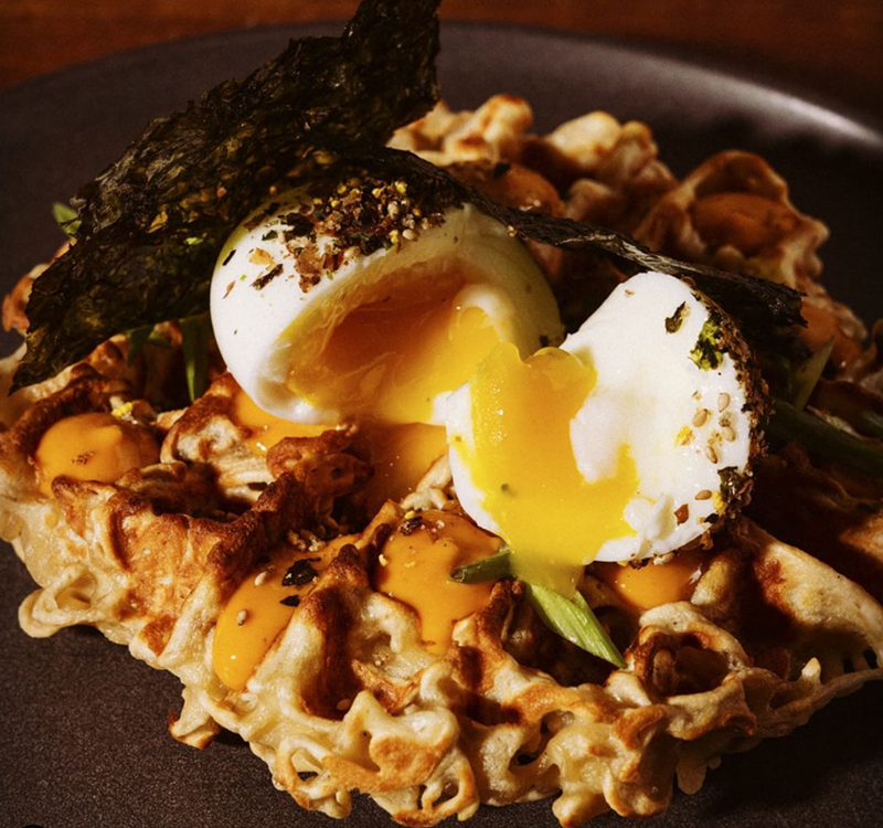 The Yasuke waffle is stuffed with ramen noodles. - The Social Misfits/ Instagram