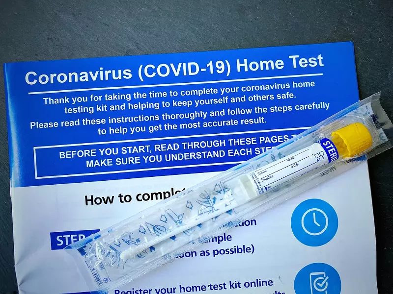 An at-home COVID-19 test. - stocksre/ Shutterstock