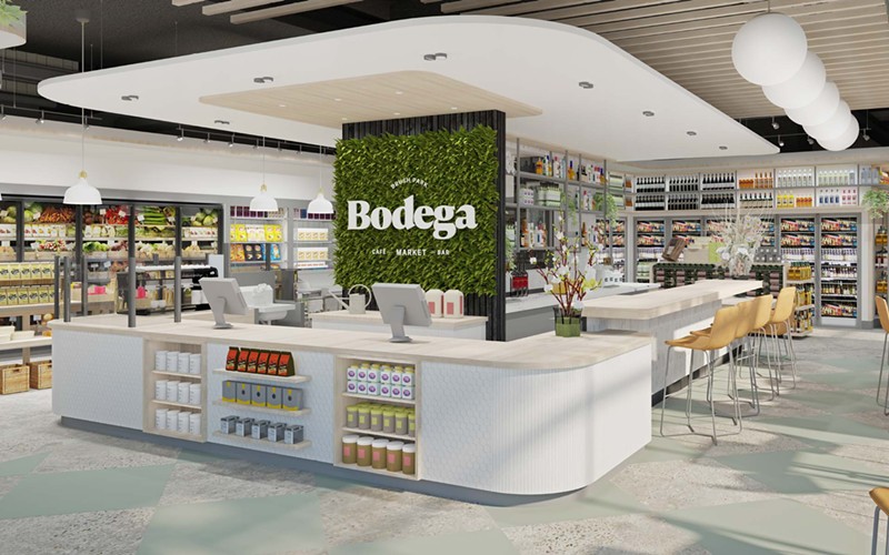 A rendering of Bodega looks more like an Apple Store than a New York-style corner store. - Courtesy of Bodega