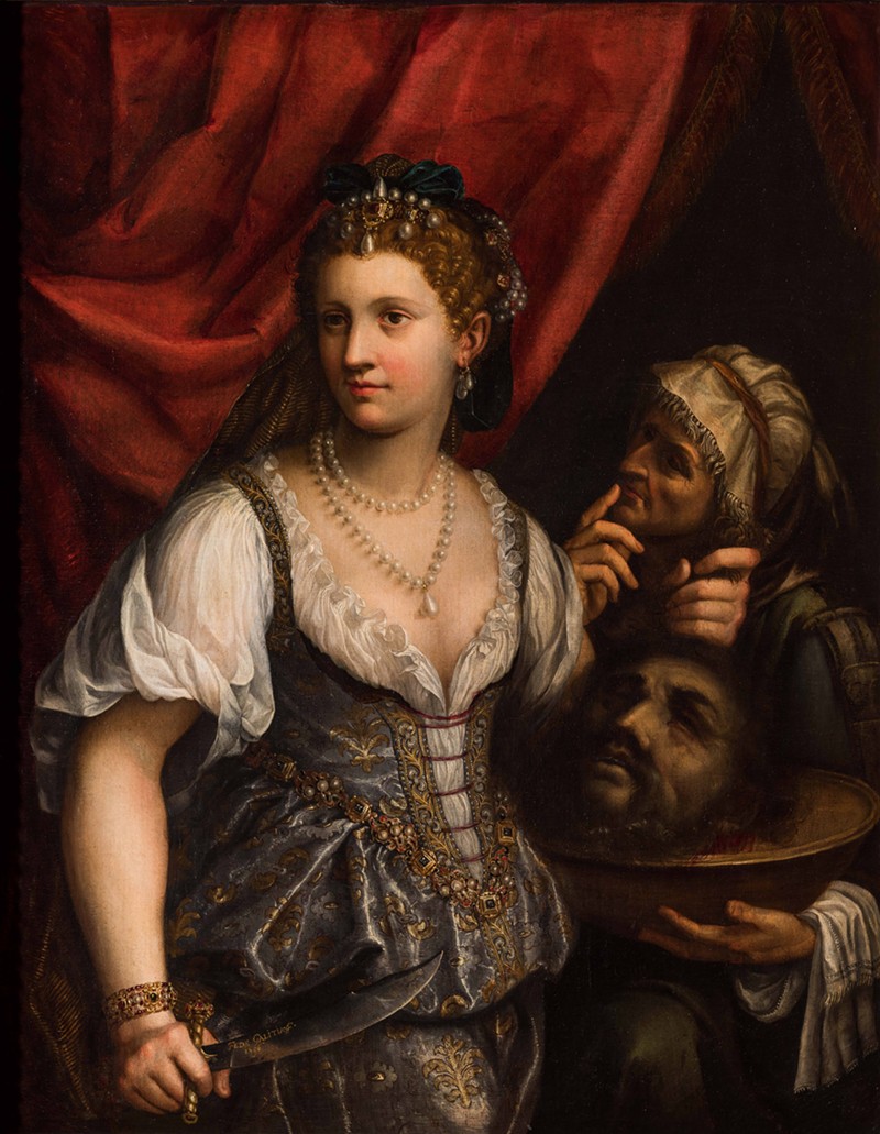 Fede Galizia (Italian, 1578–1640), "Judith with the Head of Holofernes," 1596, Oil on canvas. The John and Mable Ringling Museum of Art, Gift of Mr. and Mrs. Jacob Polak, 1969, SN684. - Courtesy of the DIA