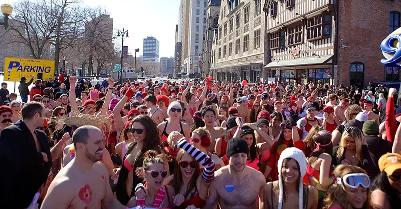 Cupid's Undie Run is back. - Ray Rushing, Detroit Stock City