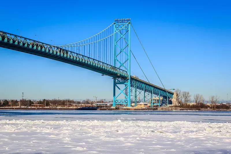 Protesters impeded traffic at the Ambassador Bridge for a week. - Steve Neavling
