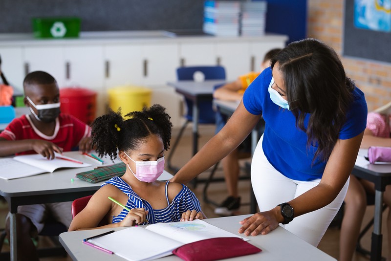 Wayne County dropped its mask mandate for K-12 schools. - Shutterstock