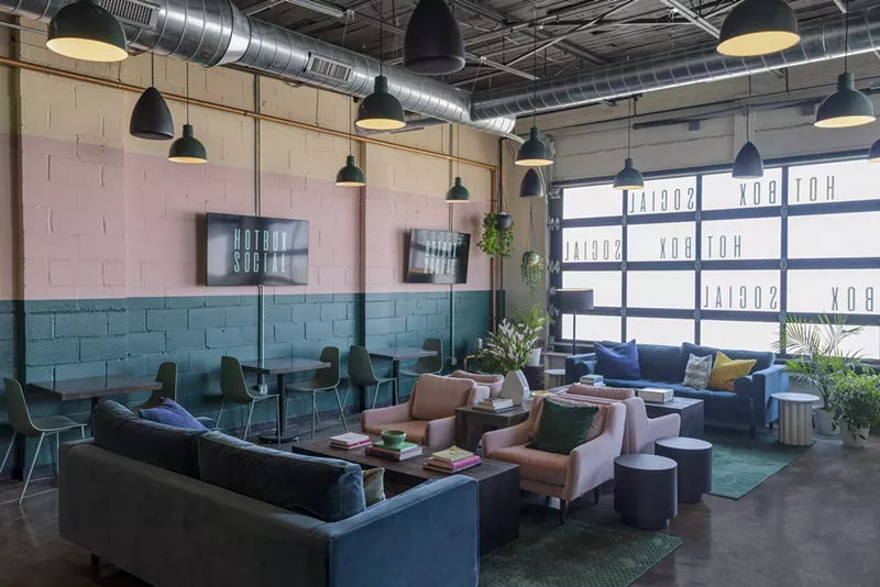 Hot Box Social is on pace to become the state's first cannabis consumption lounge. - Trucenta