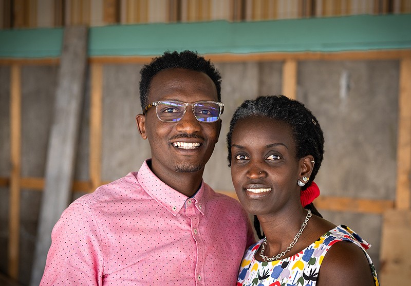 Mamba Hamissi and Nadia Nijimbere of Detroit's Baobab Fare. - Noah Elliott Morrison