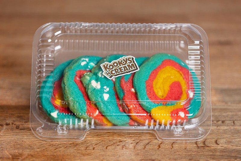 The Kookys N Cream cookie shop in Lapeer has gone viral for its SUperman ice cream cookies. - Courtesy photo