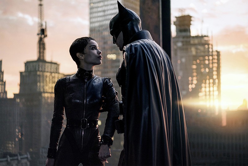 Zoë Kravitz and Robert Pattinson play familiar figures in The Batman. - Warner Bros/Courtesy Everett C