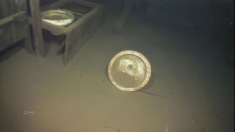 A toilet on the Atlanta.  - COURTESY OF THE GREAT LAKES SHIPWRECK HISTORICAL SOCIETY