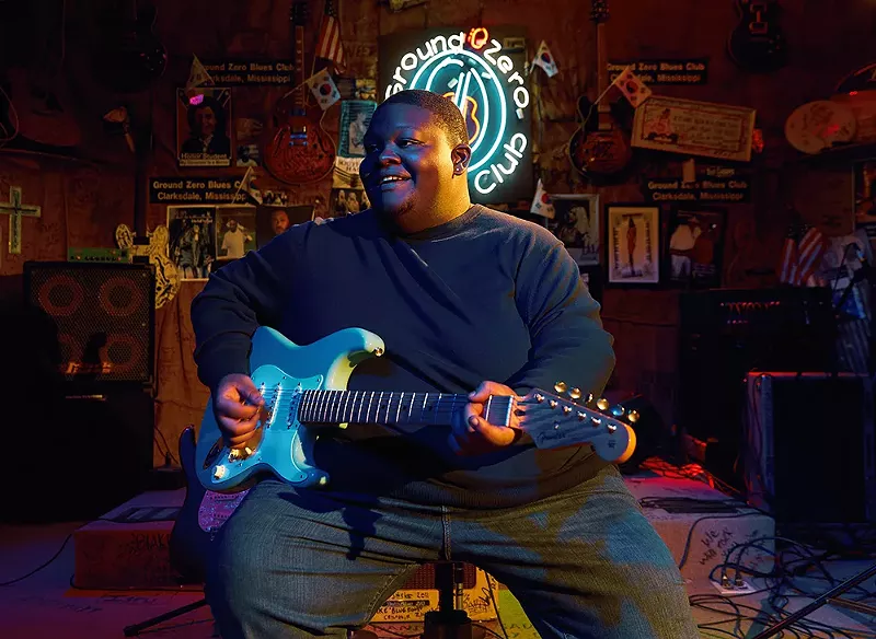 Christone “Kingfish” Ingram performs at the Royal Oak Music Theatre on Sunday.