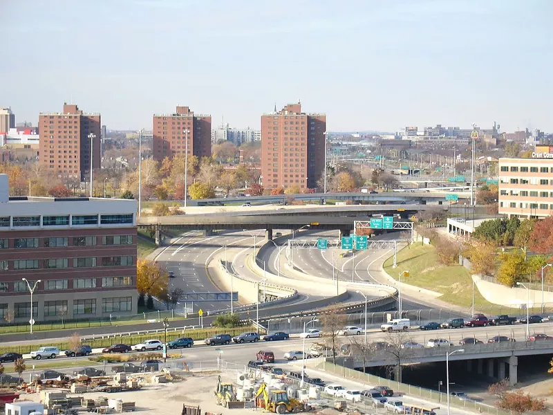 Detroit's I-375 in 2007. - gab482, Flickr Creative Commons