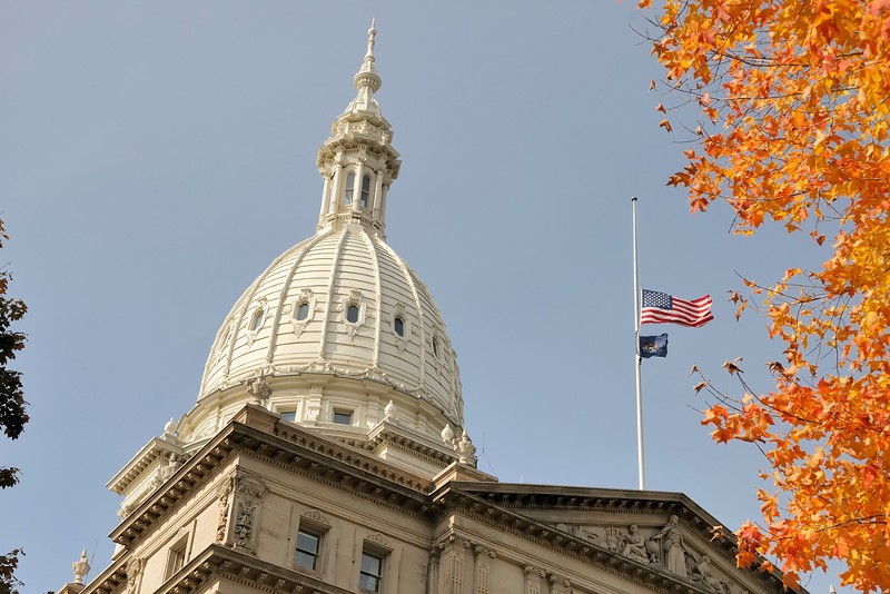 Michigan State Capitol. - Shutterstock