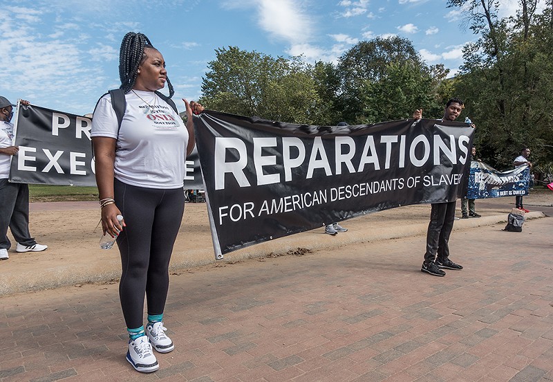 Supporters of reparations protesting in Washington, D.C. - Shutterstock
