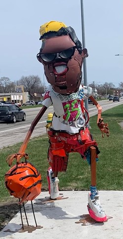 “I love Hoops Guy’s energy and positive, cheerful vibe as he dribbles a basketball down the trail,” Oak Park Mayor Marian McClellan says. “It’s the perfect piece for a play area.” - Courtesy photo