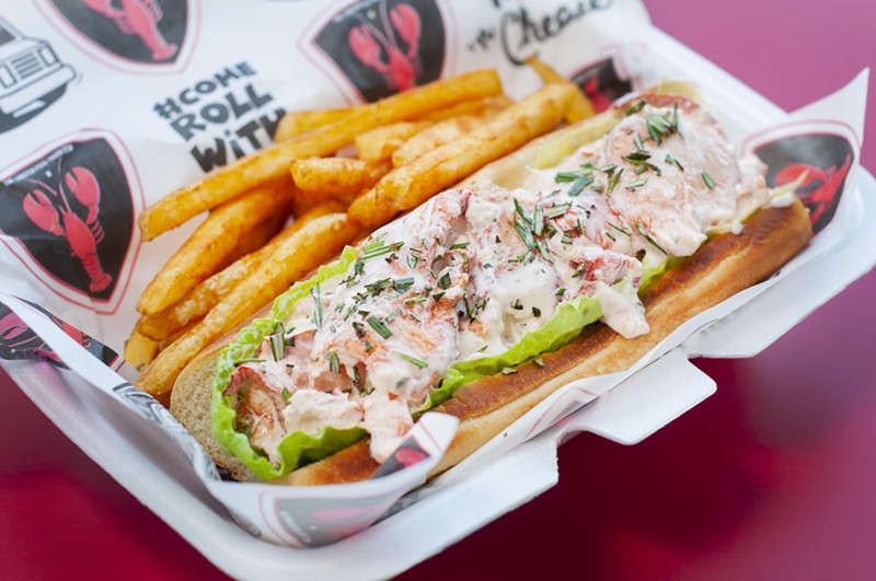 The cold lobster roll is different, not garlicky, with mayo and a summer feel and stuffed very full. - Tom Perkins
