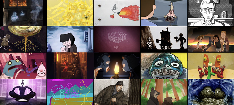 A sampling of the animated shorts that will be screened as part of the Detroit International Festival of Animation 2022. - Courtesy of DIFA