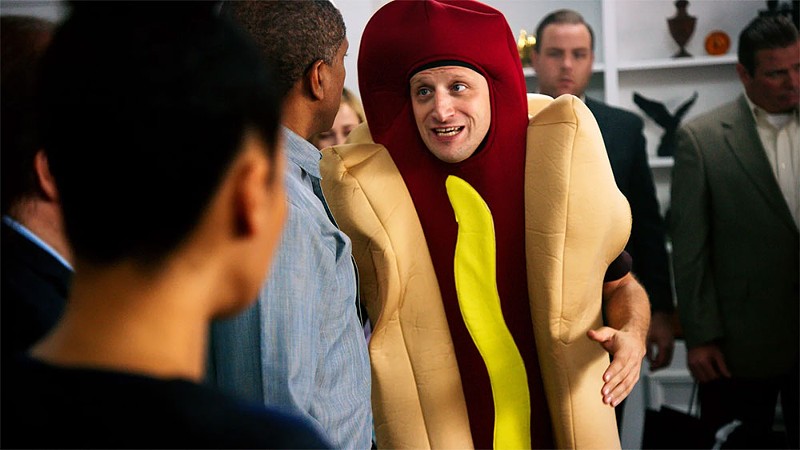A still from Tim Robinson’s iconic hot dog sketch on I Think You Should Leave. - Netflix