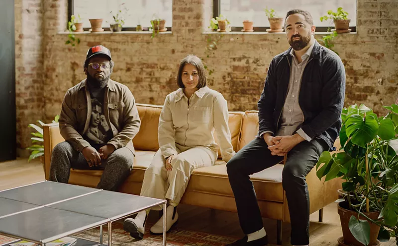 Nigil Mack, Alexandra Berenson, and Sam Valenti IV of the newly formed All Flowers Group. - Ye Fan