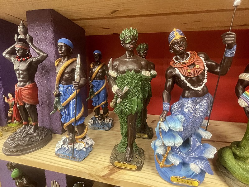 At Motown Witch, however, you’ll find statues of Chango and Oshun, gods and goddesses from the traditional Yoruban belief system that originated in Nigeria. - RANDIAH CAMILLE GREEN