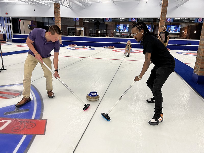 Novi's new HUB Stadium is the only place in Michigan where the general public can try curling. - Courtesy photo