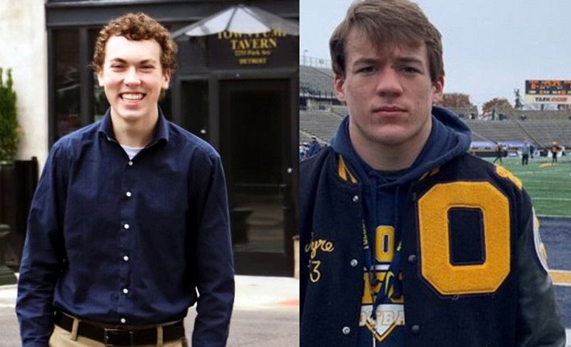 Justin Shilling, left, and Tate Myer were killed in the Nov. 30 mass shooting at Oxford High School. - COURTESY PHOTOS