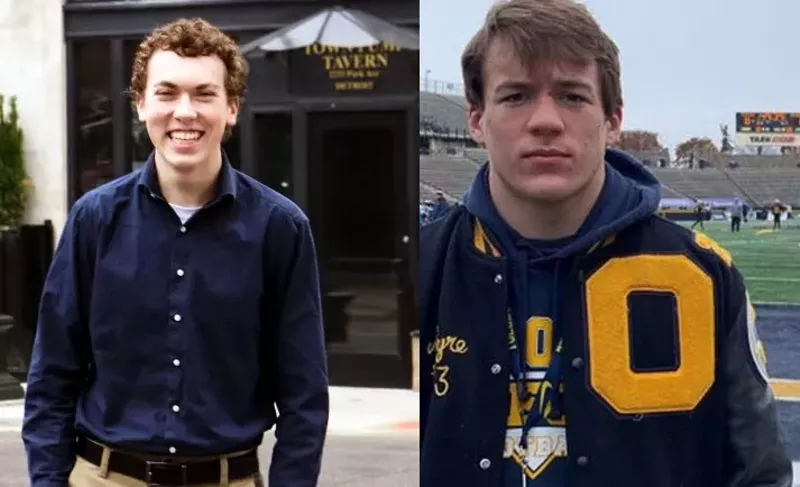 Justin Shilling, left, and Tate Myer were killed in the Nov. 30 mass shooting at Oxford High School. - Courtesy photos