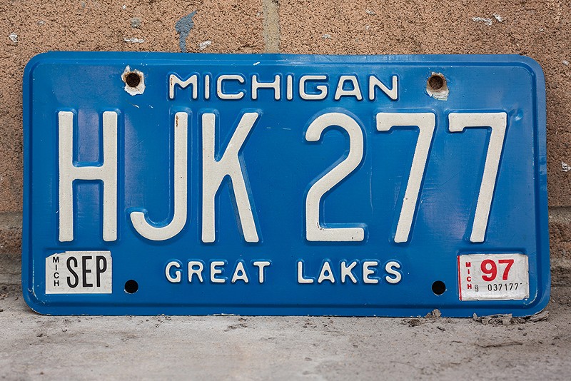 Remember Michigan's classic blue license plates? - Shutterstock.com